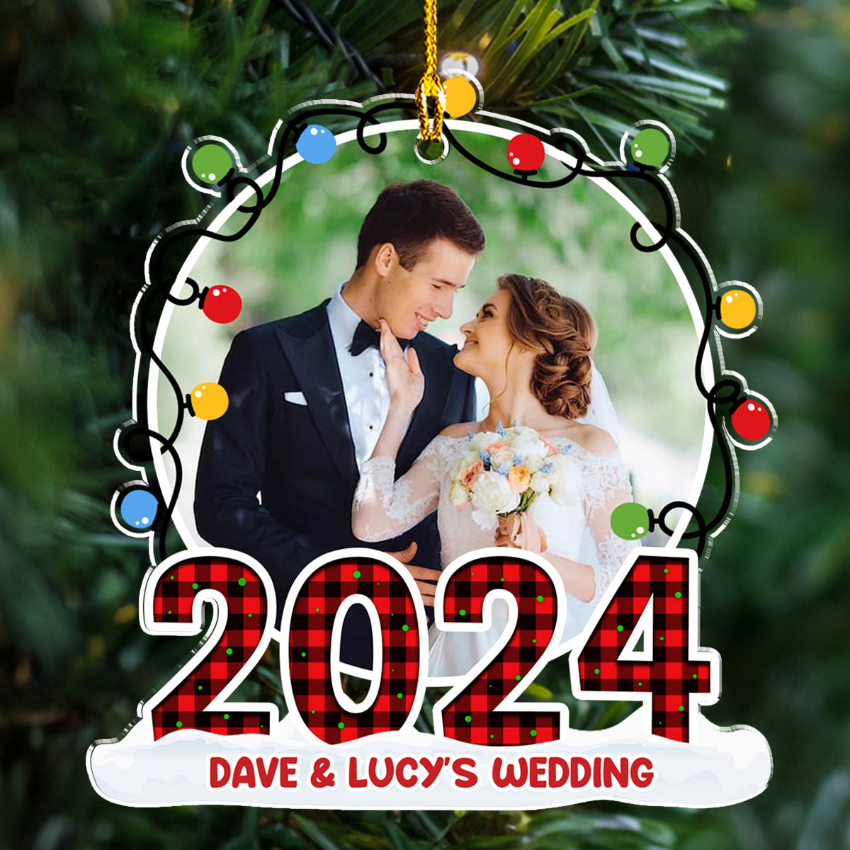 Custom Photo Family Ornament, Christmas Gift for Family Members • Best Memories - Personalized Acrylic Ornament