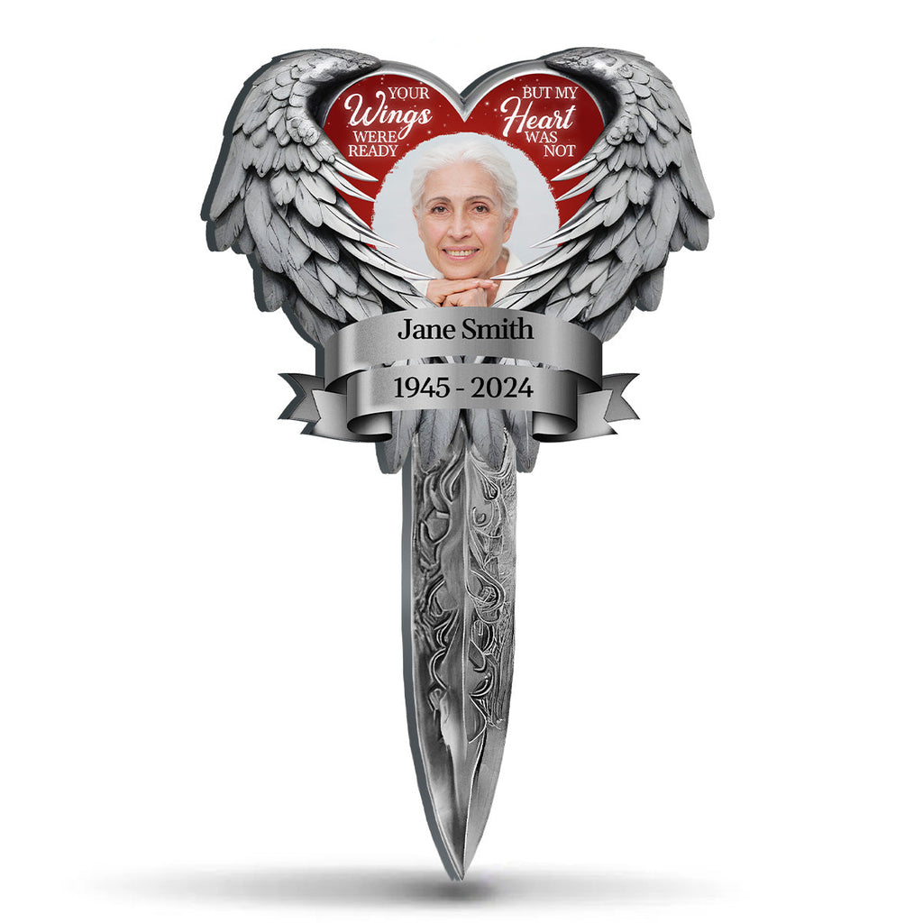 Your Wings Were Ready - Personalized Acrylic Garden Stake