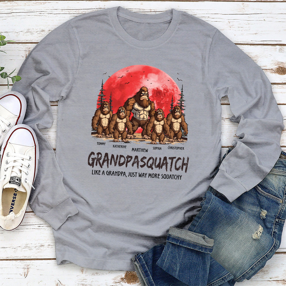 Custom Christmas & Birthday Gift for Dad & Mom • Grandpasquatch And Grandmasquatch - Personalized Shirt