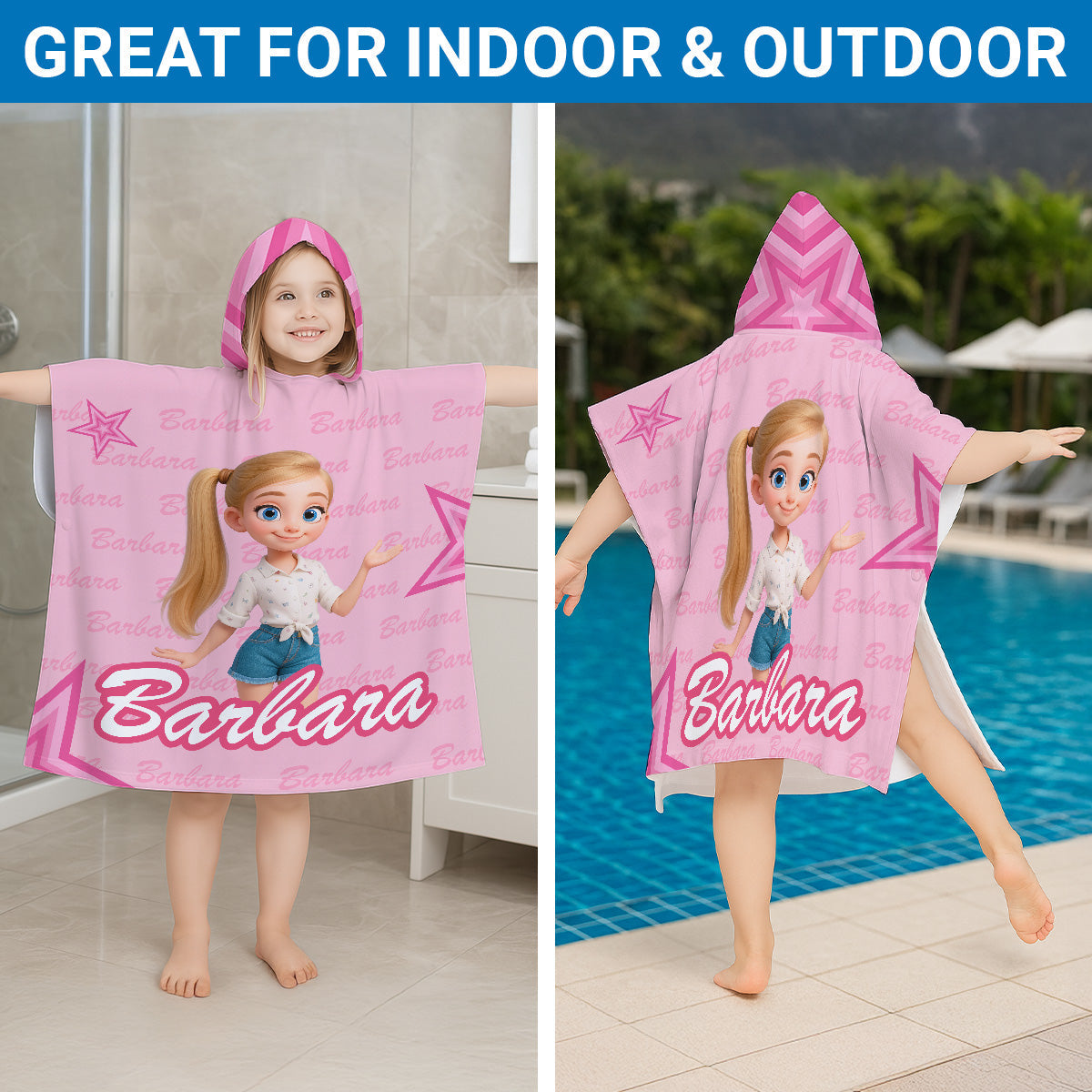 Baby Doll - Personalized Hooded Beach Towel