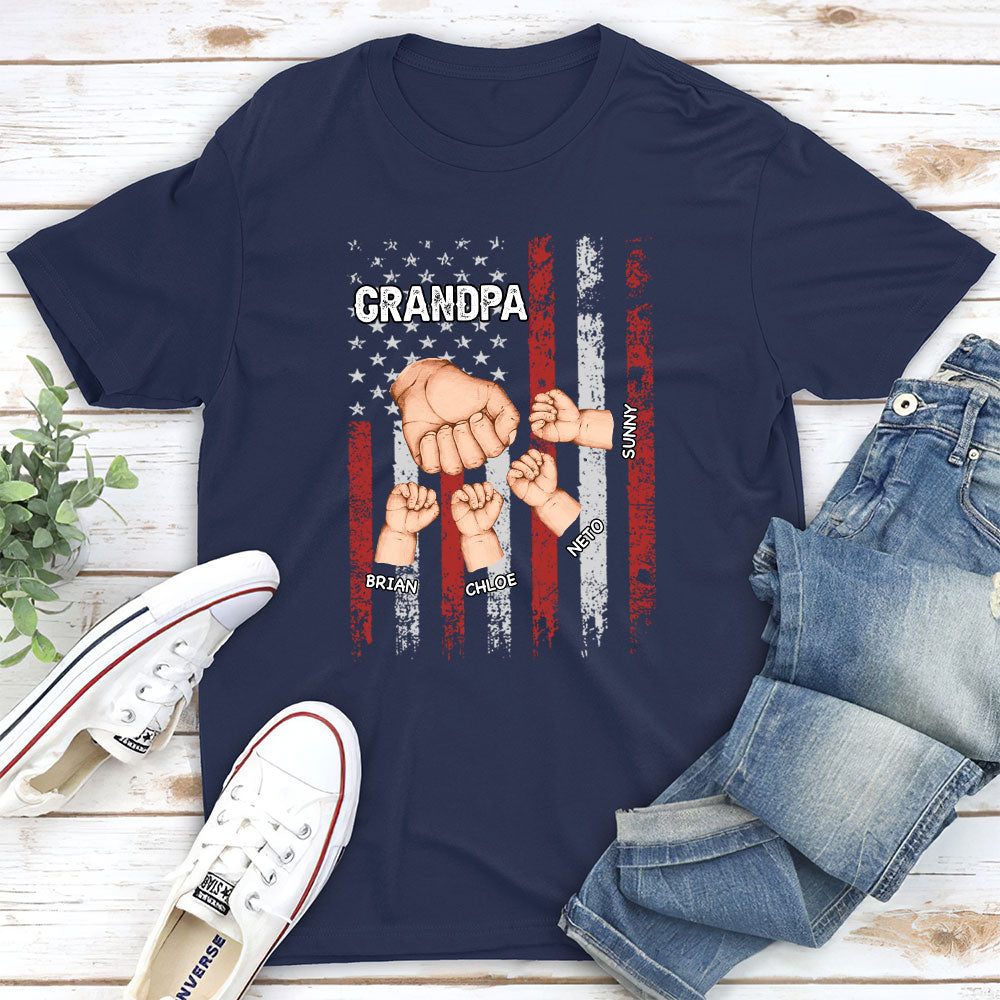 Custom Christmas & Birthday Gift for Dad, Grandpa • Grandpa Is Like Dad Without Rules - Personalized Shirt