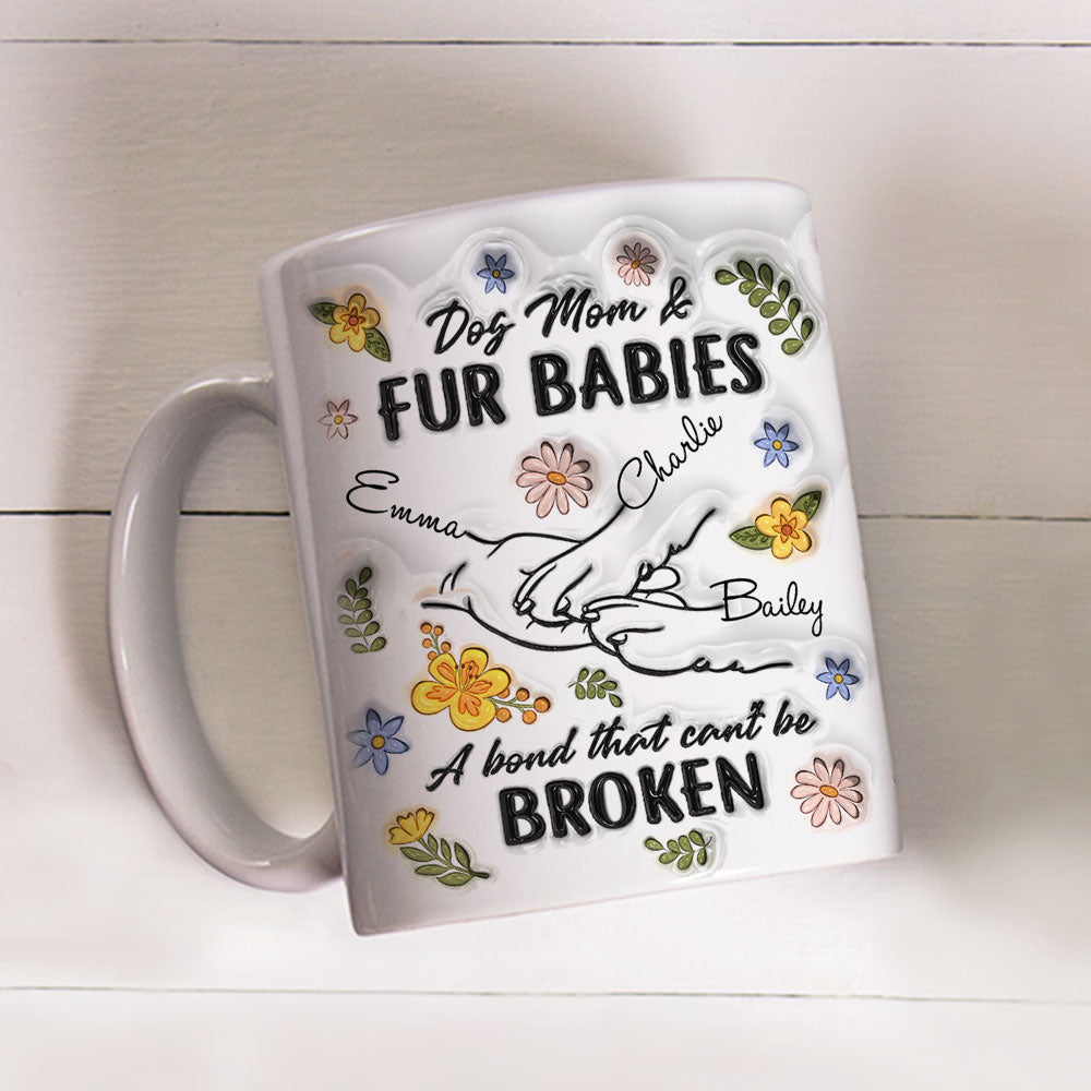 Custom Christmas & Birthday Keepsake Gift • Paw In Hand - Personalized 3D Inflated Effect Mug