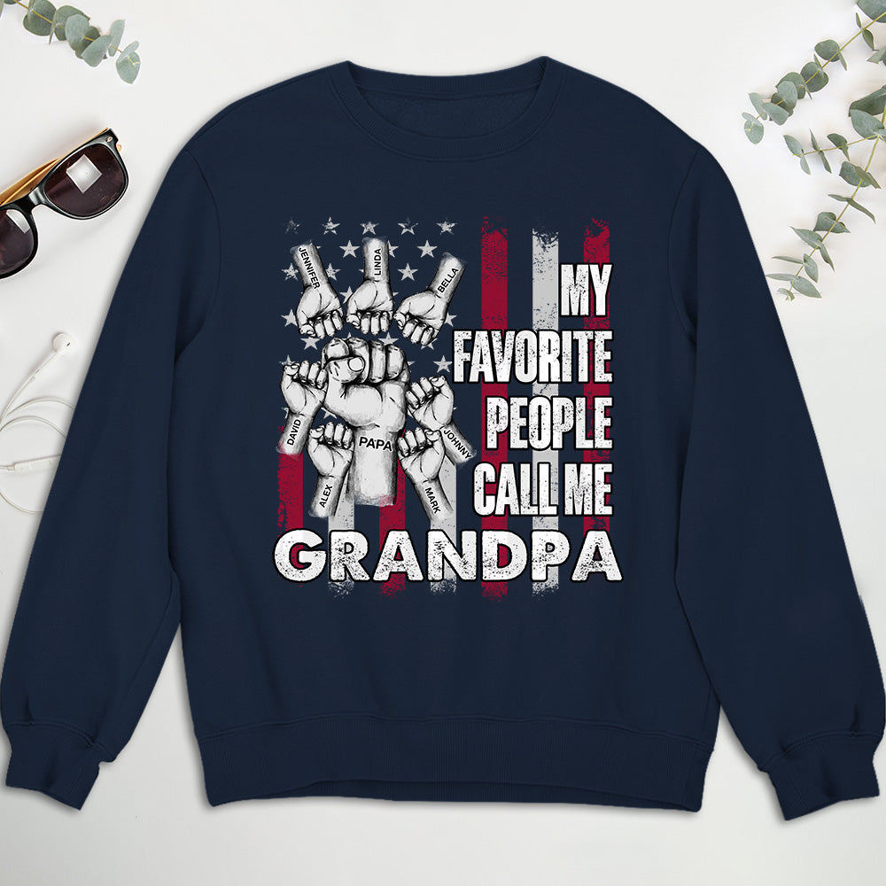 Custom Christmas & Birthday Gift for Dad, Grandpa • Favorite People - Personalized Shirt