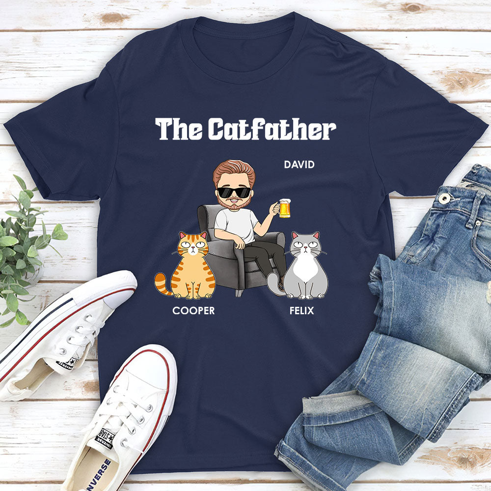 Custom Christmas & Birthday Keepsake Gift • The Catfather - Personalized Unisex T-shirt