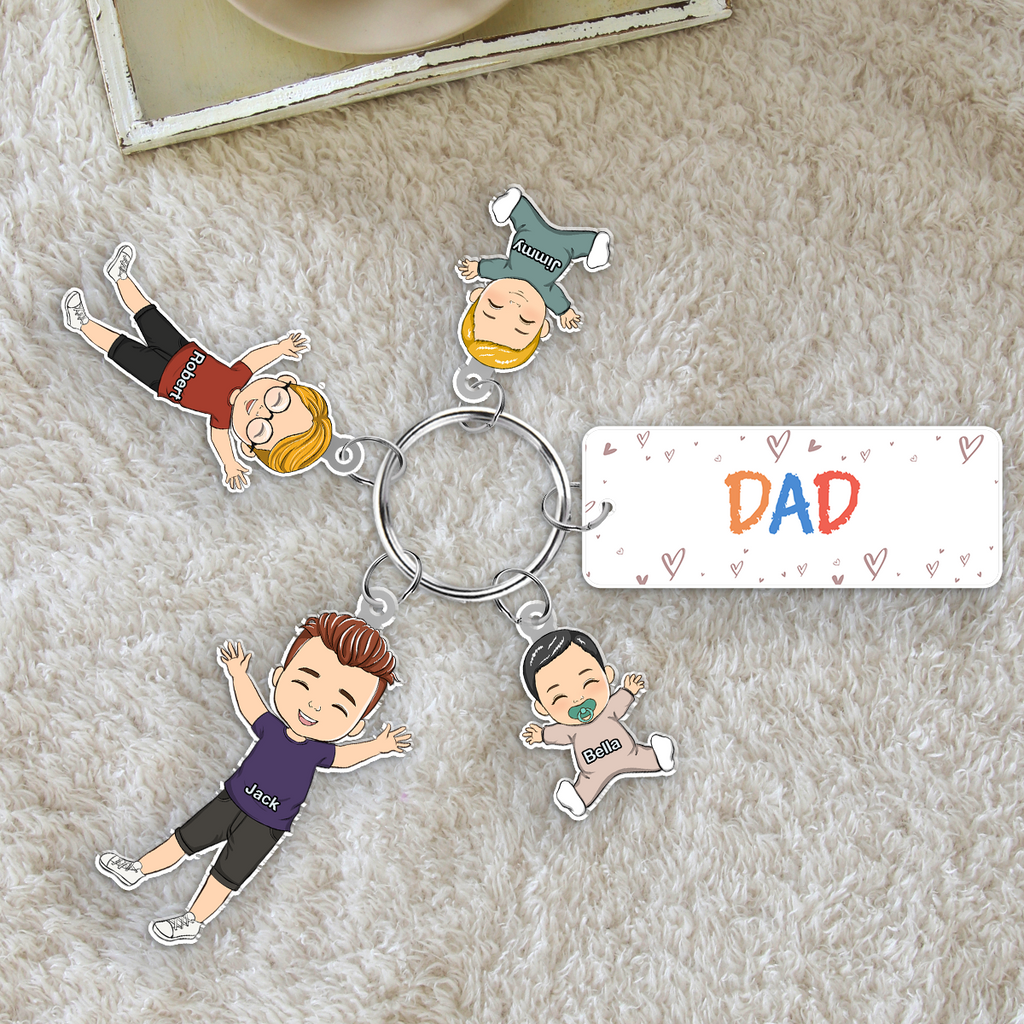 Our Grandkids - Personalized Acrylic Tag Keychain