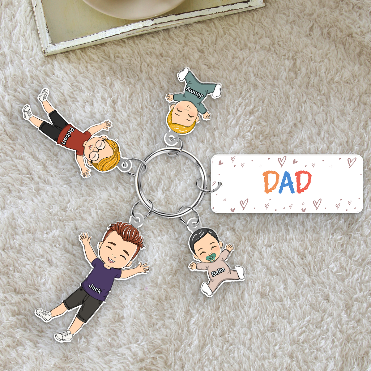 Our Grandkids - Personalized Acrylic Tag Keychain
