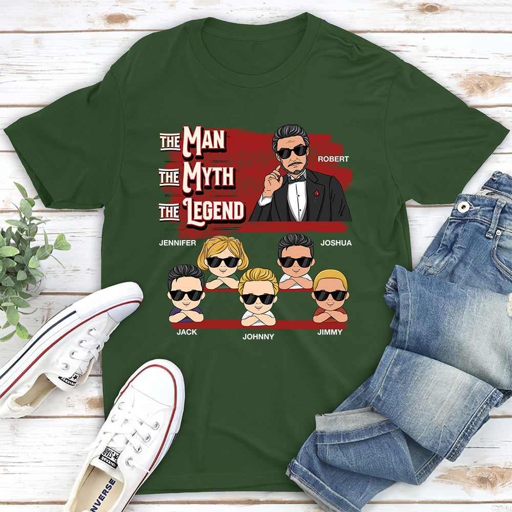 Custom Christmas & Birthday Gift for Dad, Grandpa • The Legend - Personalized Shirt