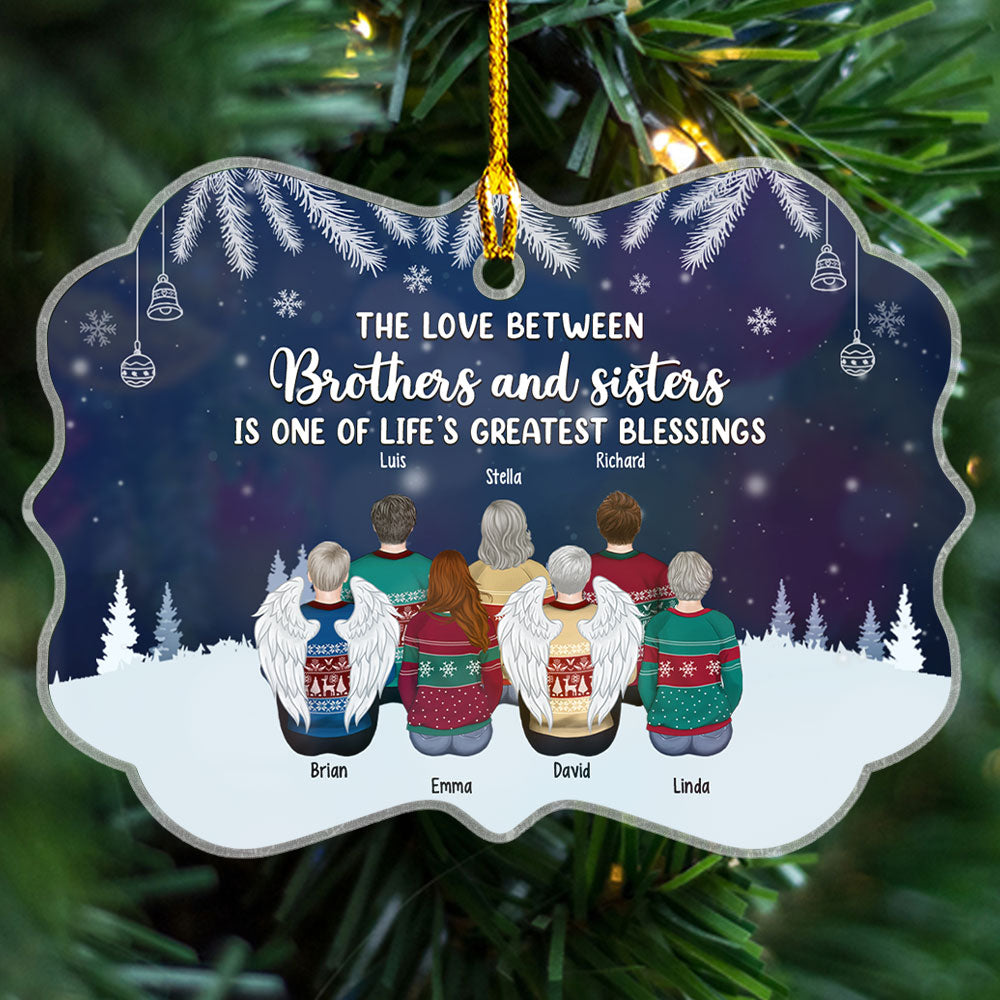 Custom Family Ornament, Christmas Gift for Family Members •  Greatest Blessings - Personalized Acrylic Ornament