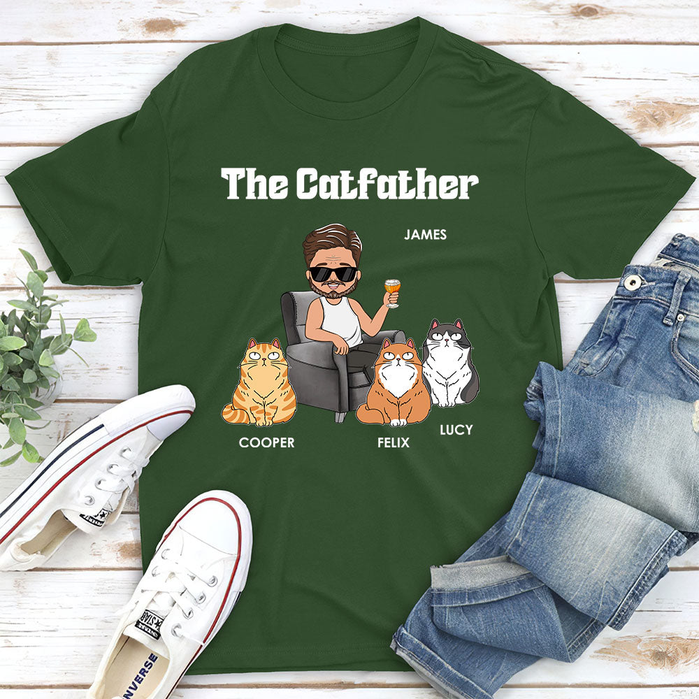 Custom Christmas & Birthday Keepsake Gift • The Catfather - Personalized Unisex T-shirt