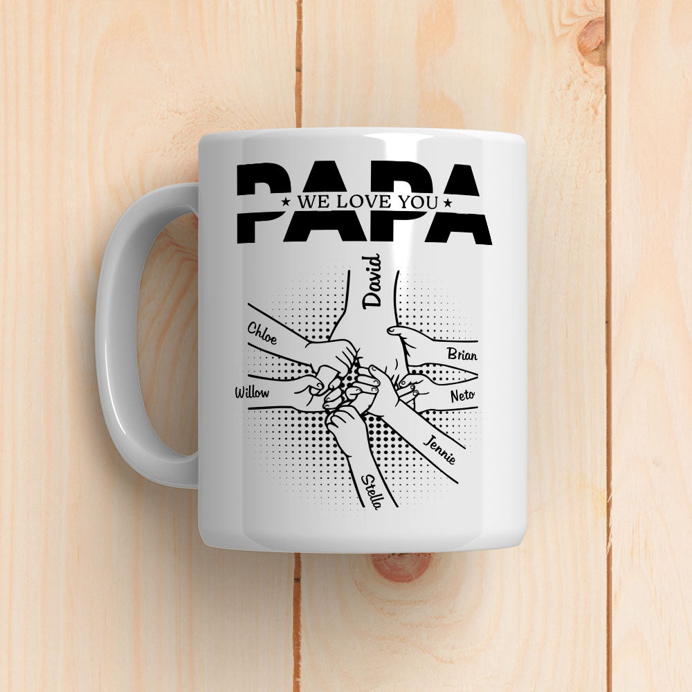 Custom Christmas & Birthday Gift for Dad • We Love You - Personalized Mug
