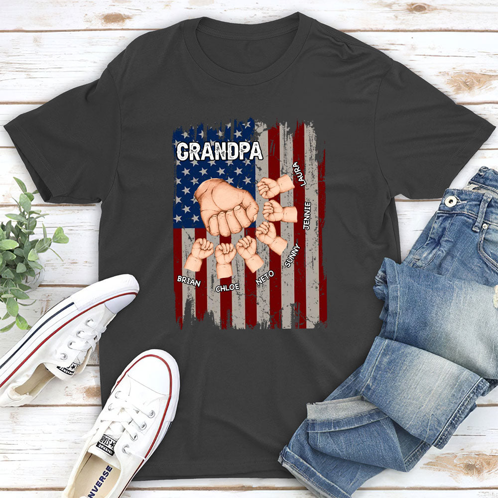 Custom Christmas & Birthday Gift for Dad, Grandpa • Grandpa Is Like Dad Without Rules - Personalized Shirt