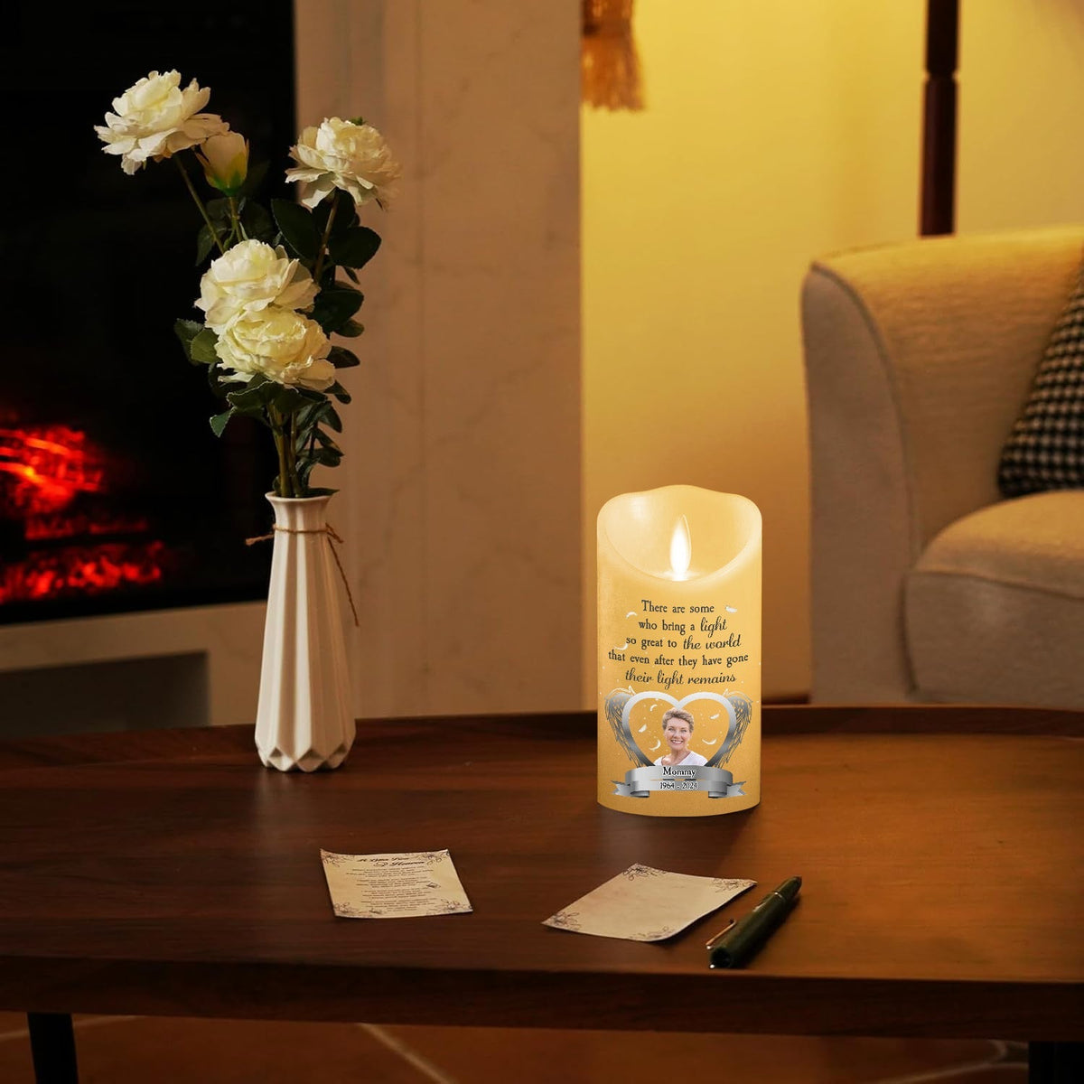 A Light So Great To The World - Personalized LED Candle