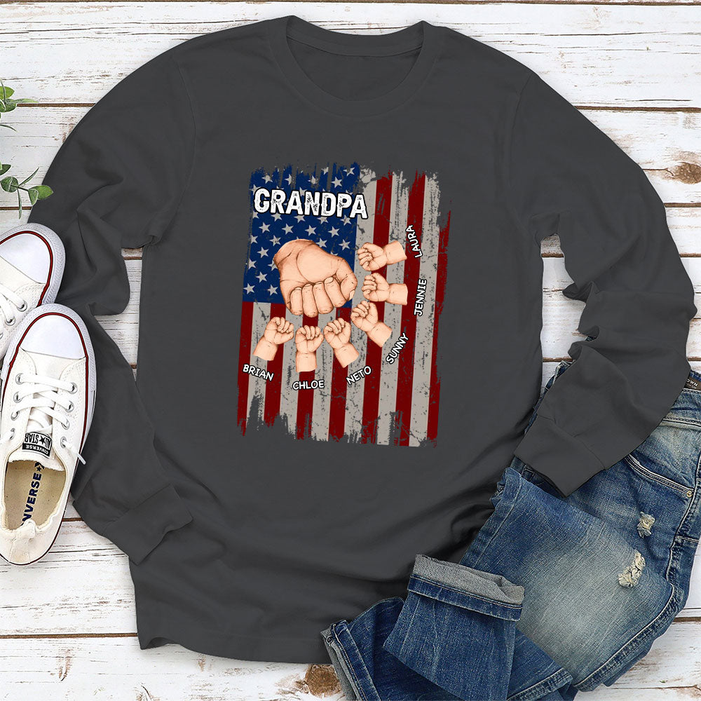 Custom Christmas & Birthday Gift for Dad, Grandpa • Grandpa Is Like Dad Without Rules - Personalized Shirt