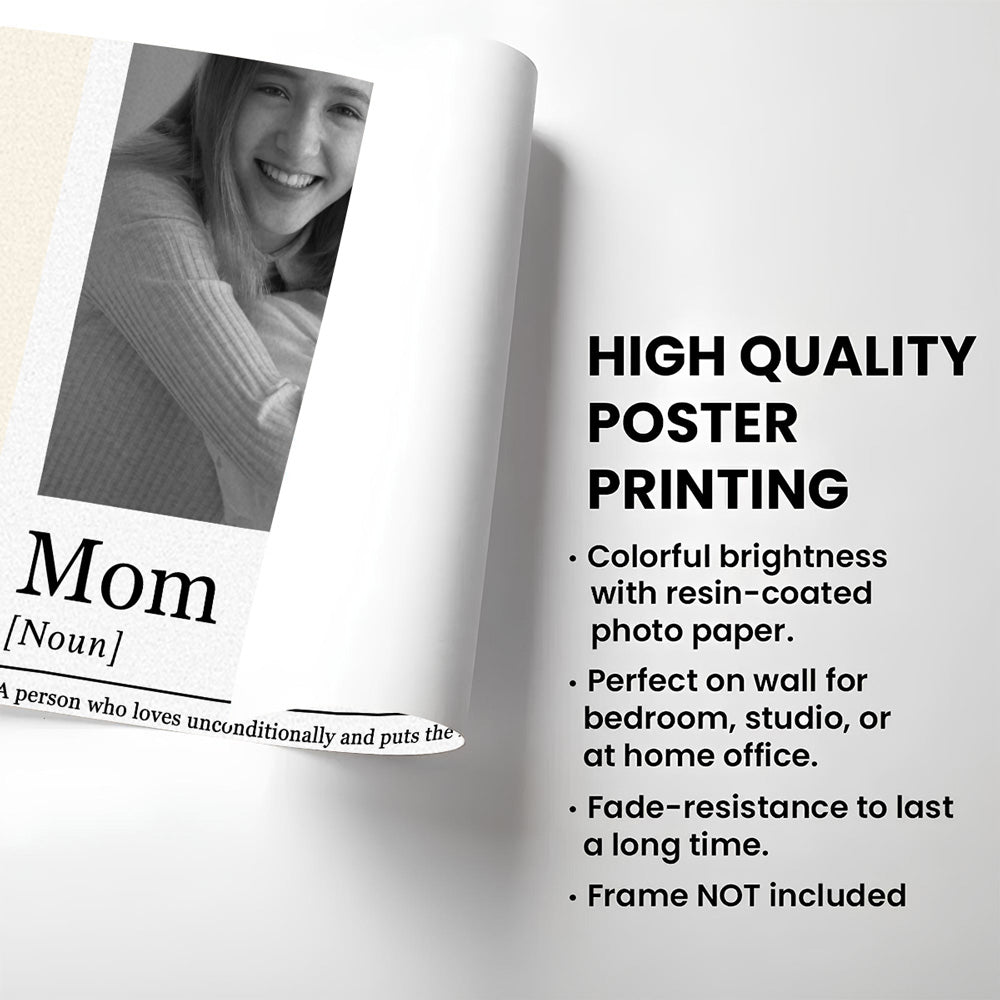 Mom Definition Photo - Personalized Poster