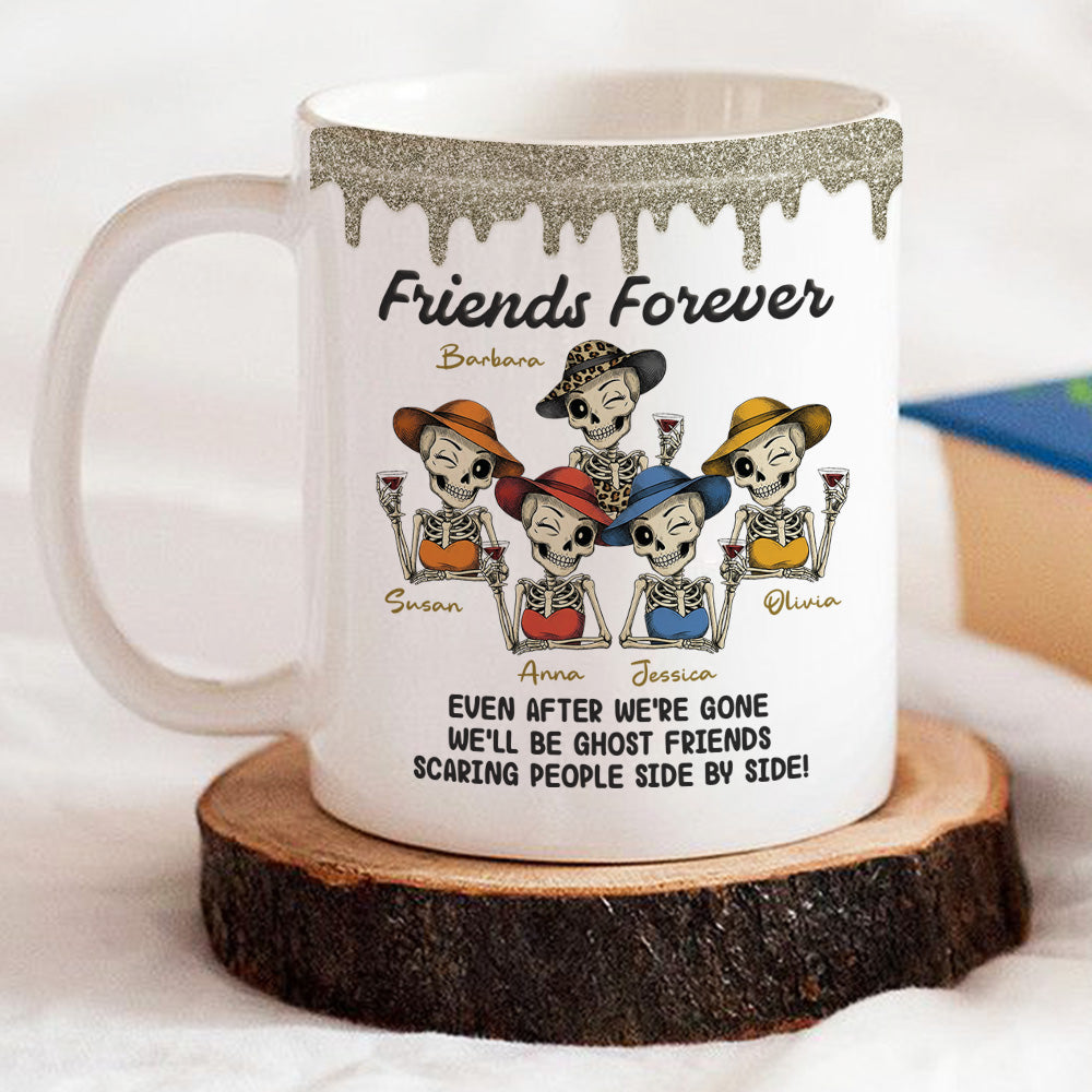 Custom Best Friend, Christmas & Birthday Friendship Keepsake Gift • Side By Side - Personalized Coffee Mug