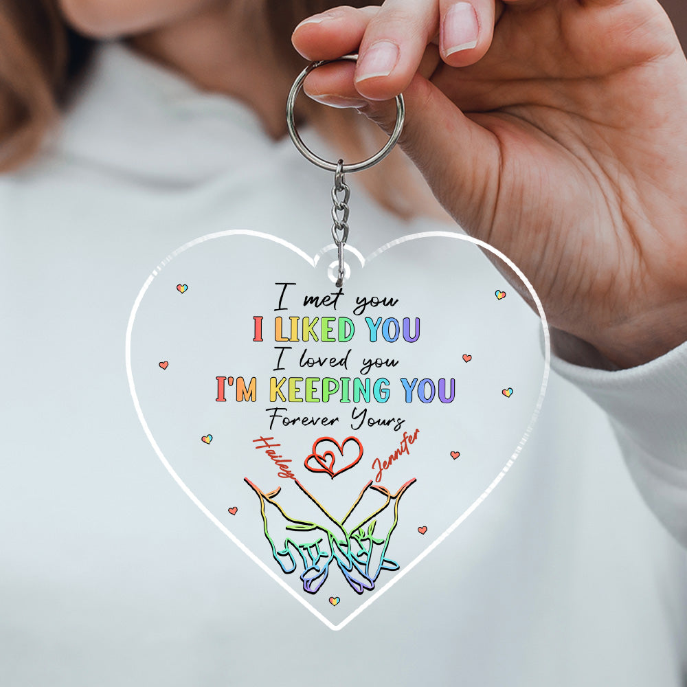Love Knows No Gender - Personalized Acrylic Keychain