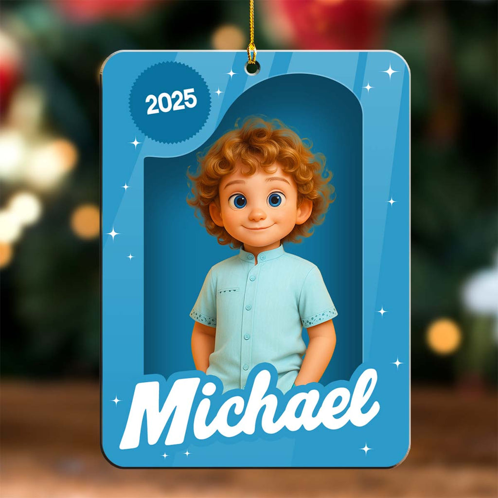 Custom Photo Keepsake Christmas Ornament • Kid Box - Personalized Acrylic Ornament