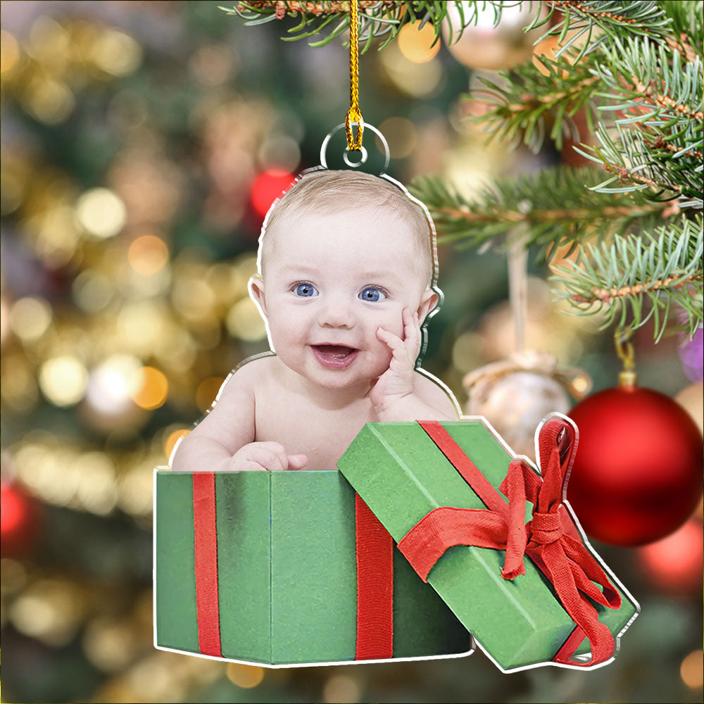 Custom Photo Family Ornament, Christmas Gift for Family Members • Special Christmas Gift - Personalized Acrylic Ornament