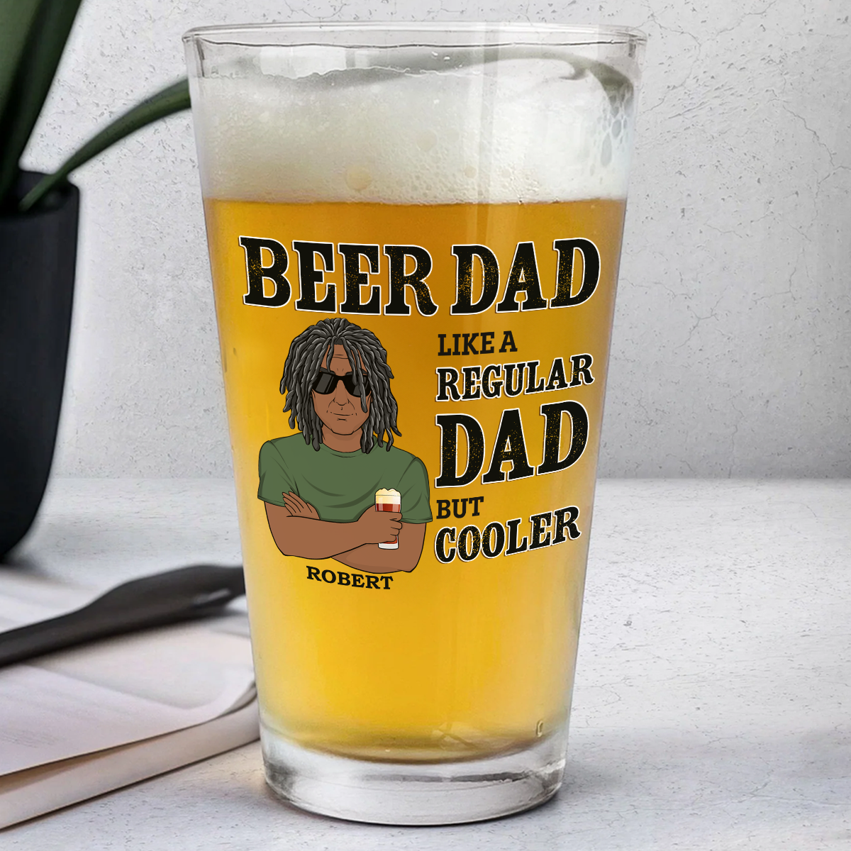 Beer Dad - Personalized Beer Glass