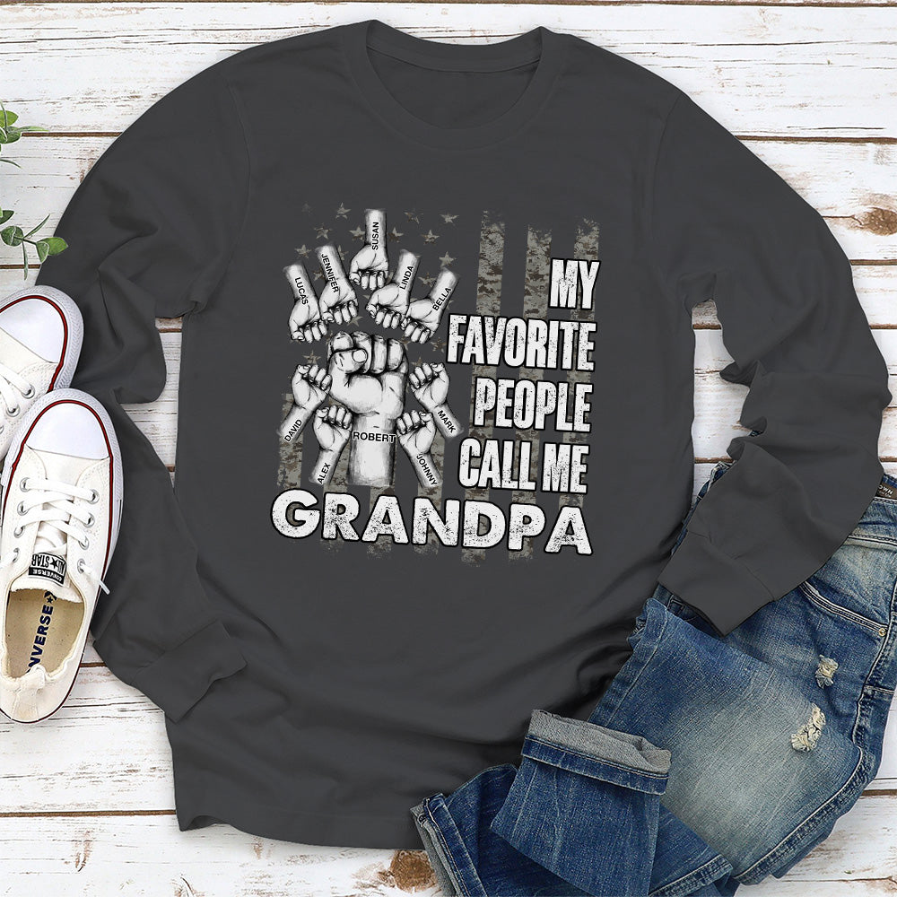 Custom Christmas & Birthday Gift for Dad, Grandpa • Favorite People - Personalized Shirt
