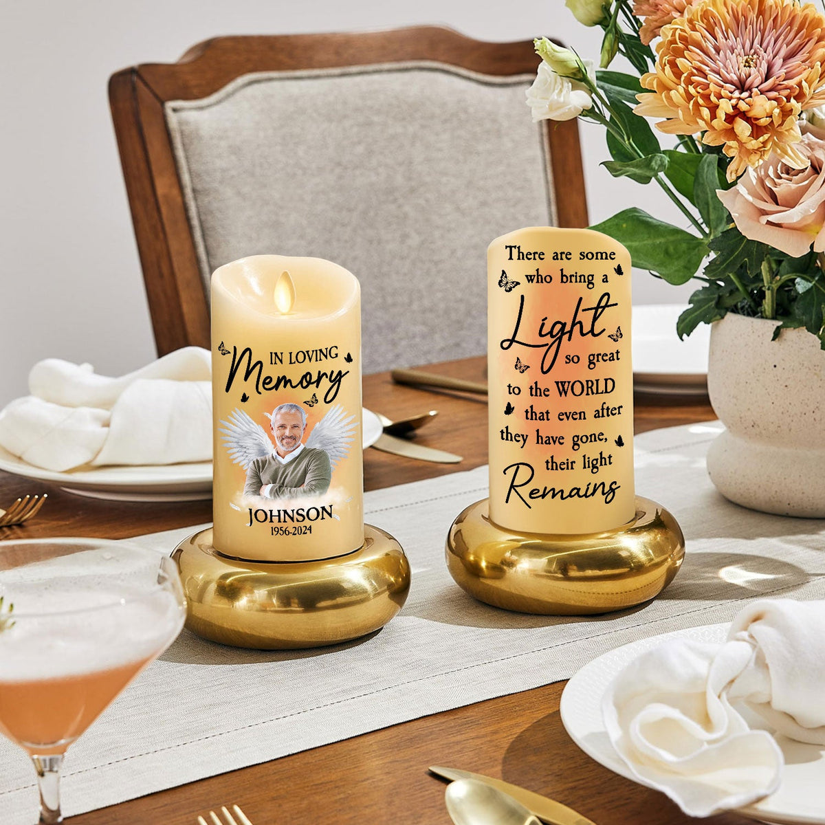 In Loving Memory - Personalized LED Candle