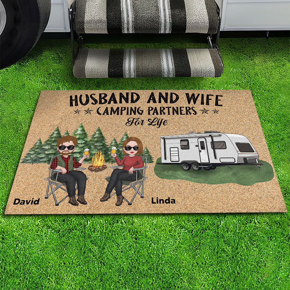 Camping Partners For Life - Personalized Doormat