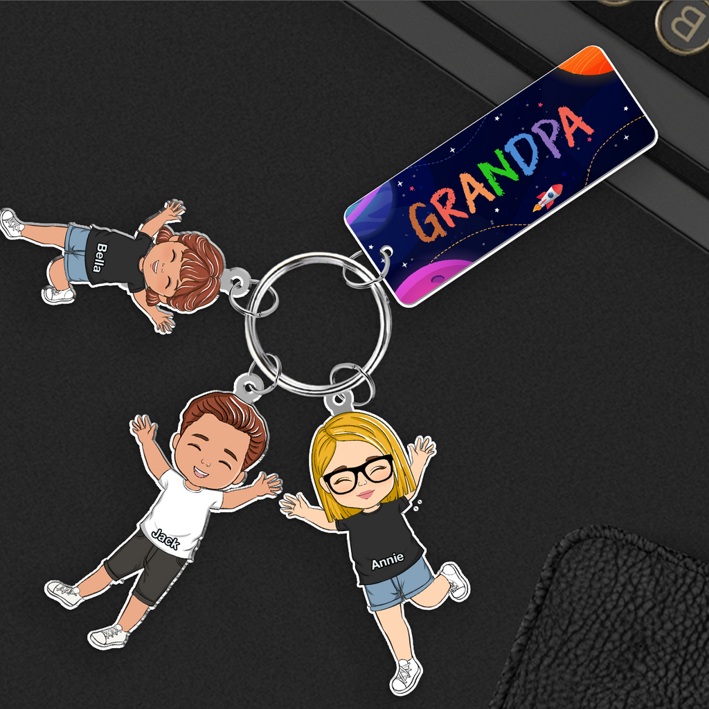 Our Grandkids - Personalized Acrylic Tag Keychain