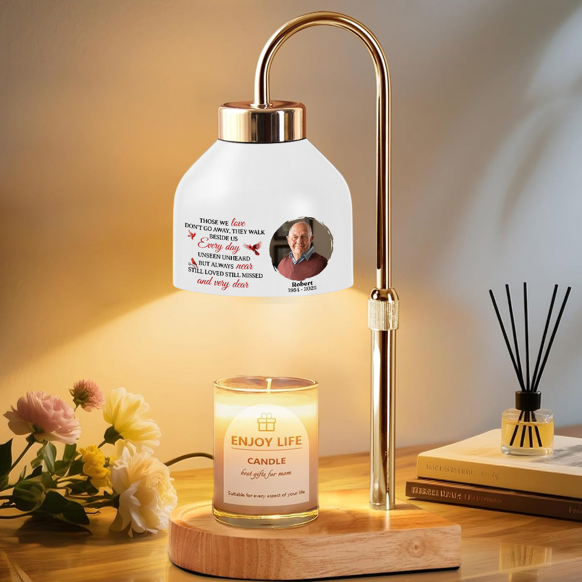 Walk Beside Us - Personalized Candle Warmer Lamp