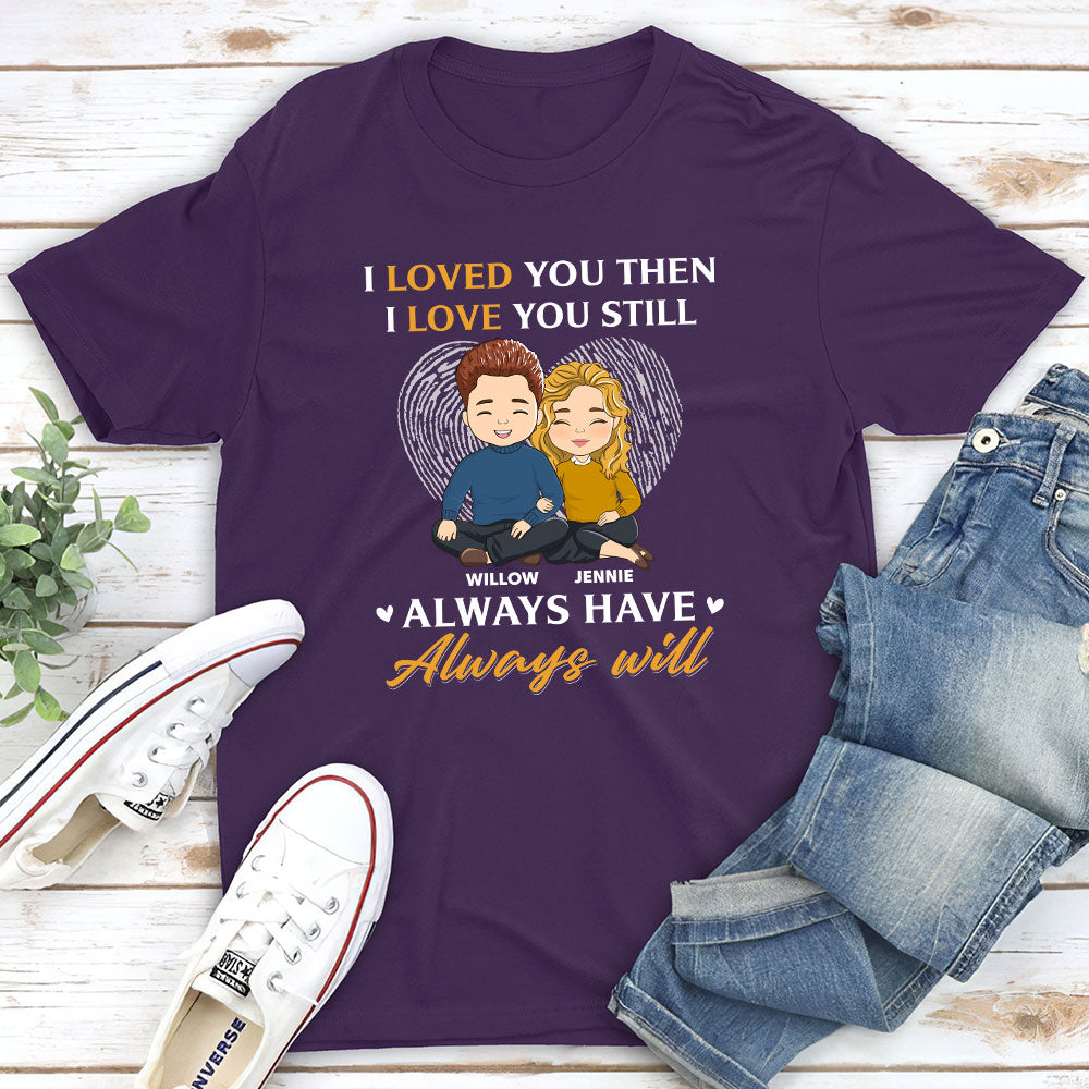 Custom Anniversary Keepsake Gifts For Couple • Always Will - Personalized Classic T-shirt