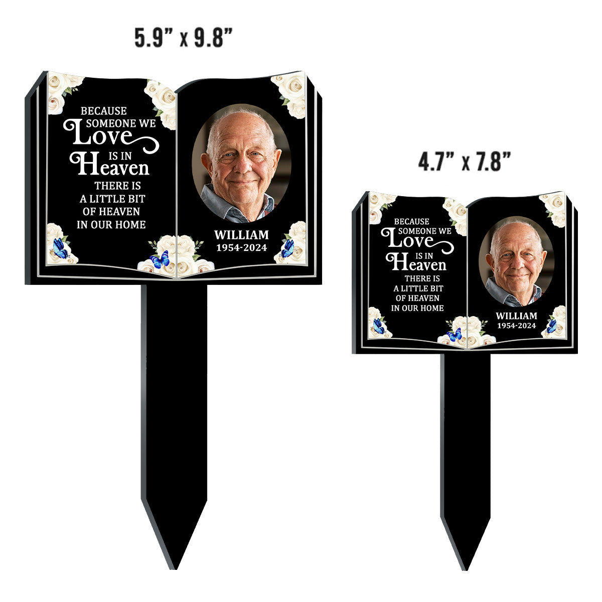 Because Someone We Love Is In Heaven - Personalized Acrylic Garden Stake