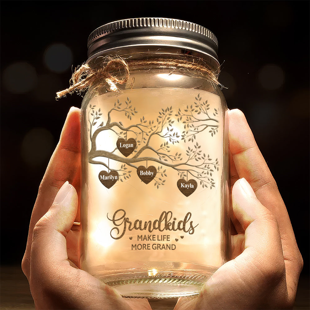 The Greatest Blessing - Personalized Mason Jar Light