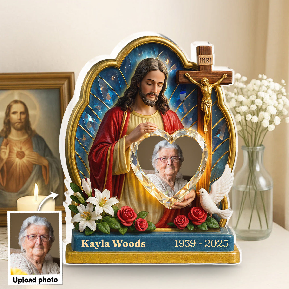 Custom Memorial Keepsake, Sympathy & Remembrance Gift • Guardian Of My Heart - Personalized Acrylic Plaque