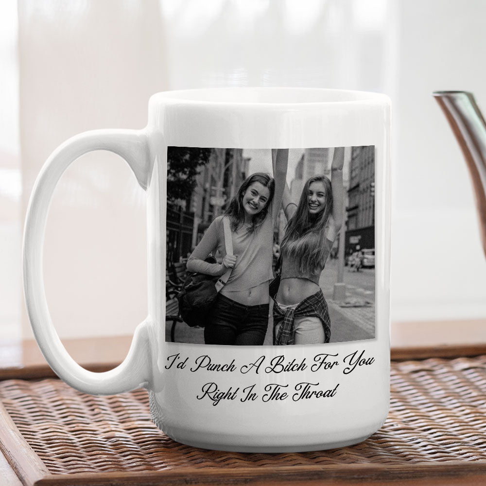Custom Photo Best Friend, Christmas & Birthday Friendship Keepsake Gift • Savage Friendship - Personalized Coffee Mug