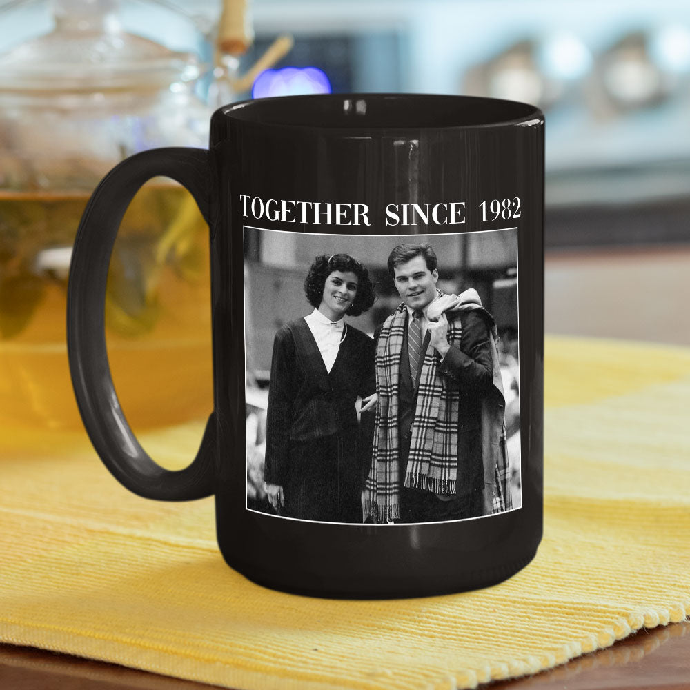 Custom Photo Anniversary Keepsake Gifts For Couple • Together Since Vintage - Personalized Coffee Mug