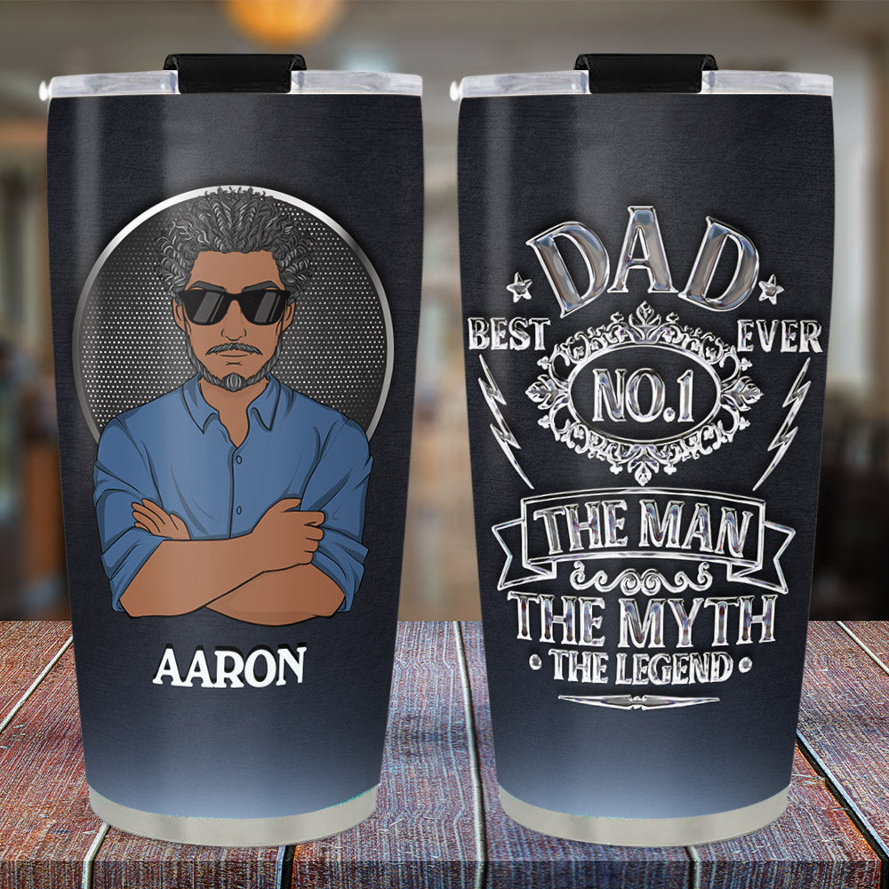 Custom Christmas Birthday Gifts For Dad • NO.1 Dad - Personalized Tumbler