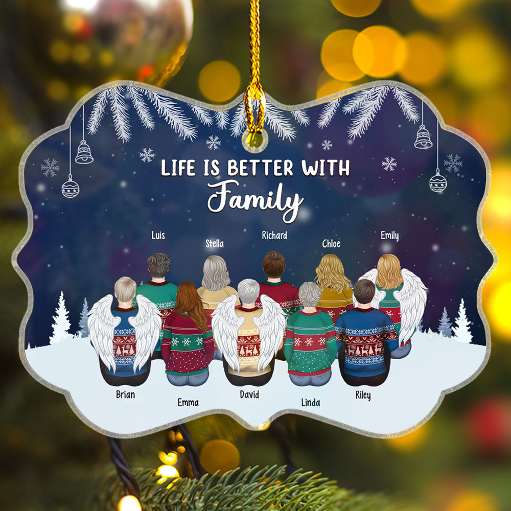Custom Family Ornament, Christmas Gift for Family Members •  Greatest Blessings - Personalized Acrylic Ornament