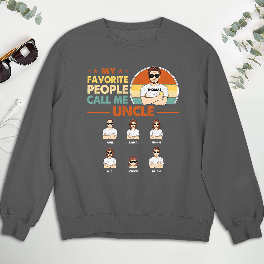 Custom Christmas & Birthday Gift for Dad, Grandpa • My Favorite People Call Me Daddy - Personalized Shirt