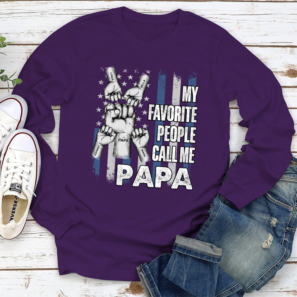 Custom Christmas & Birthday Gift for Dad, Grandpa • Favorite People - Personalized Shirt