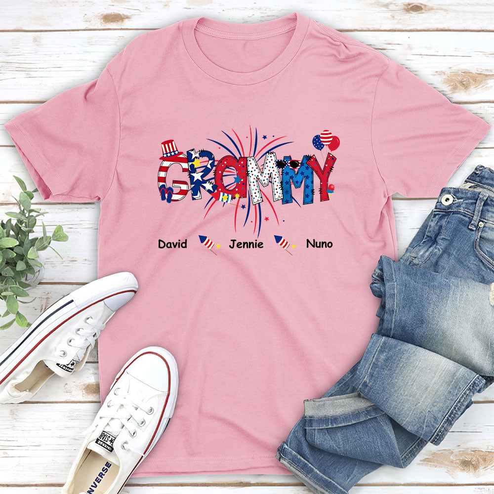 Custom Christmas & Birthday Gift for Mom, Grandma • Great Mom Happy Holidays - Personalized Unisex T-shirt