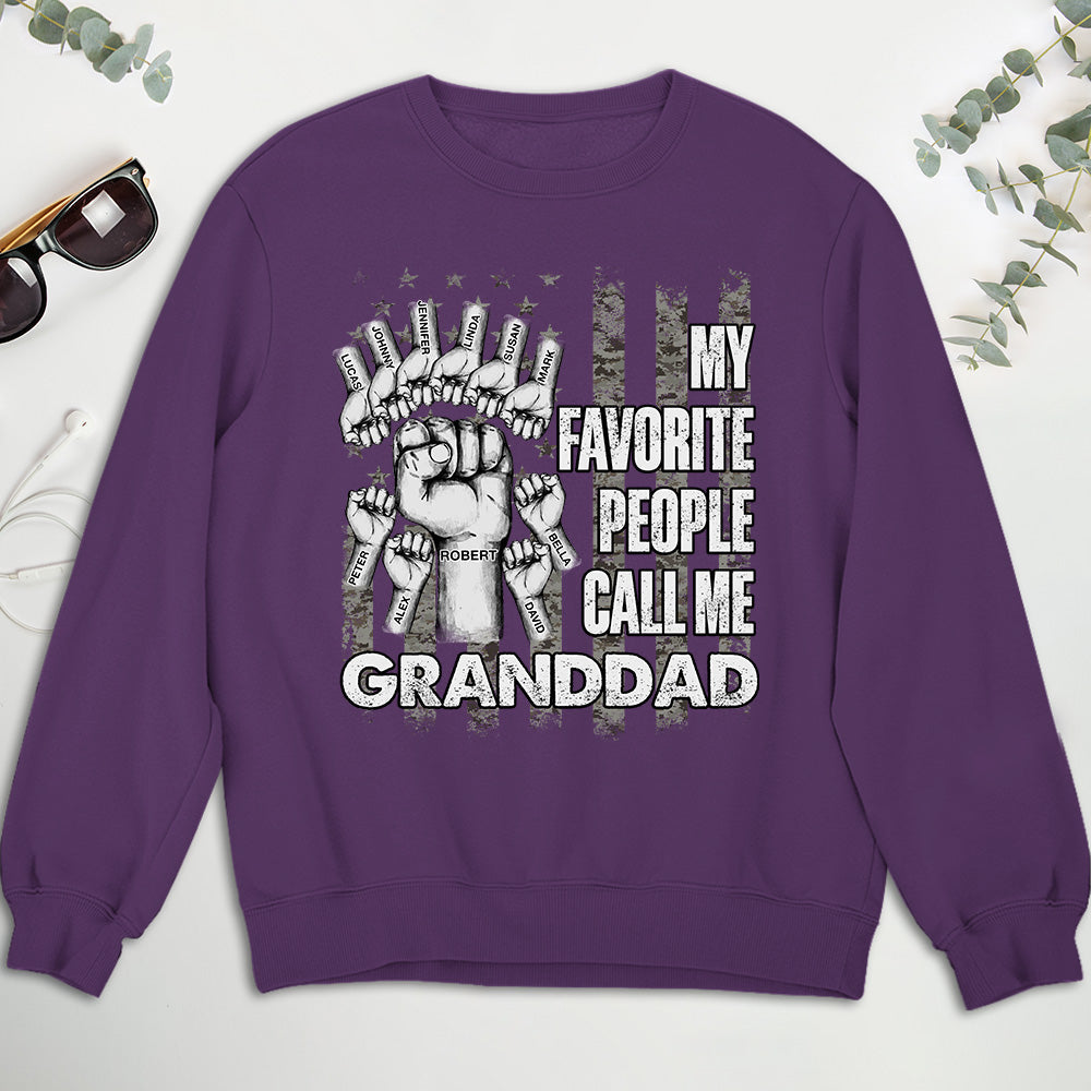 Custom Christmas & Birthday Gift for Dad, Grandpa • Favorite People - Personalized Shirt