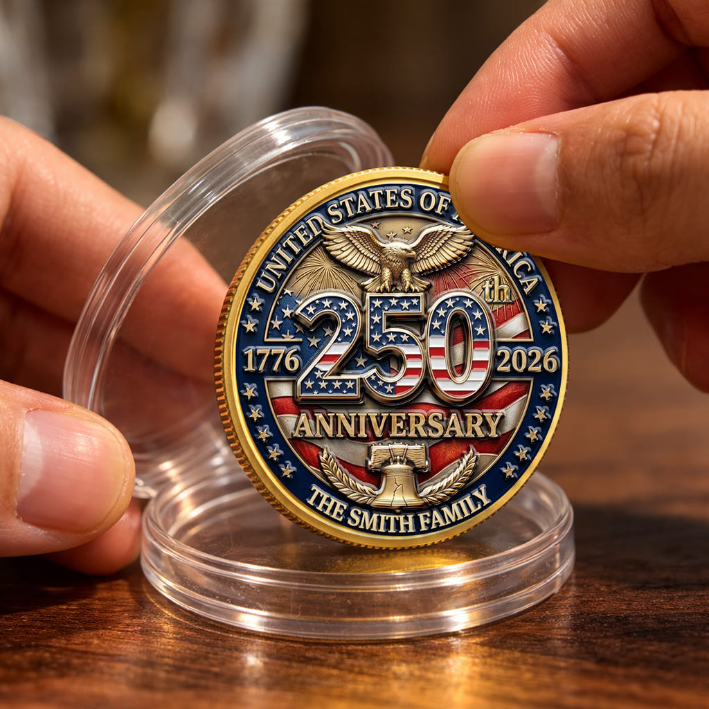 United States Of America 250th Anniversary - Personalized Commemorative Keepsake Coin