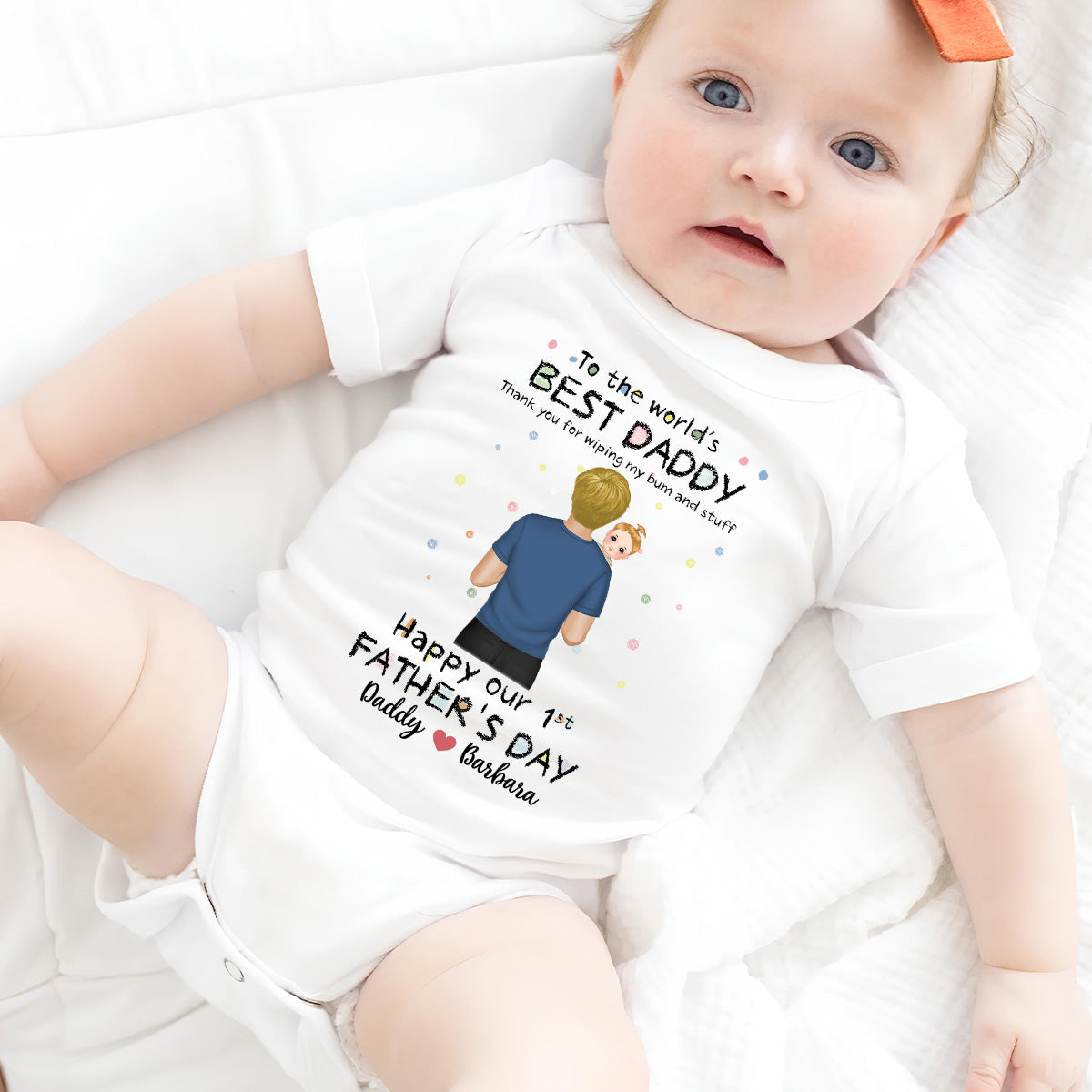 Wiping My Bum Version 2 - Personalized Baby Onesie