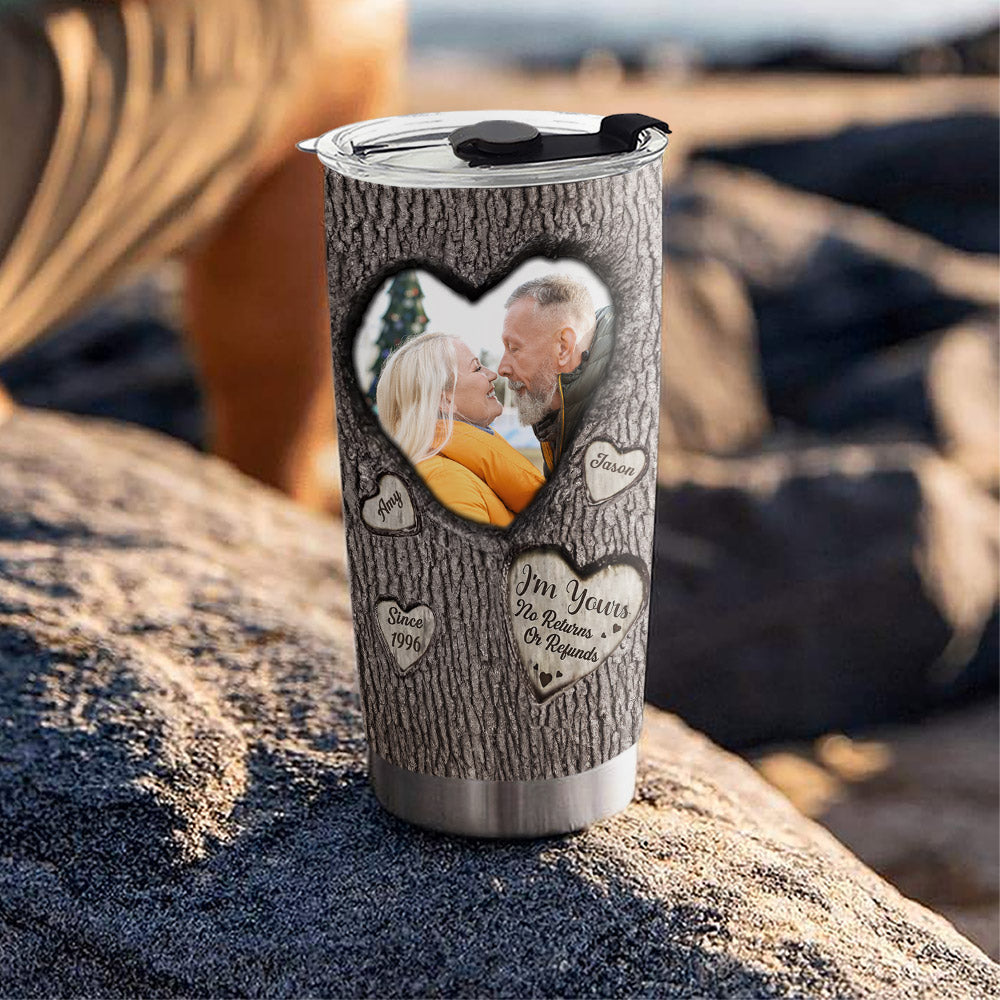 Custom Christmas Birthday Gifts For Dad • Im Yours No Returns Or Refunds - Personalized Tumbler