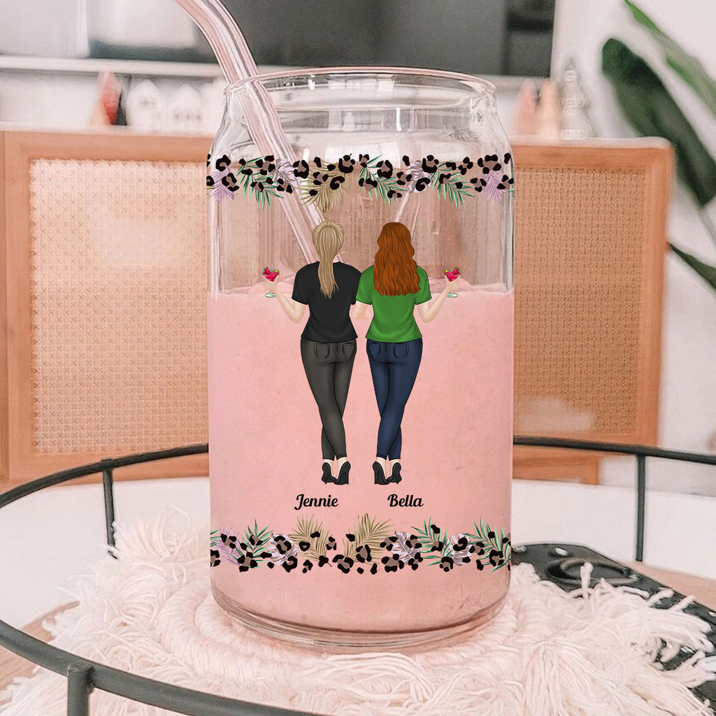 Badass Granddaughter - Personalized Glass Can