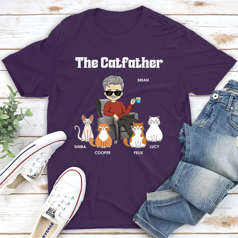 Custom Christmas & Birthday Keepsake Gift • The Catfather - Personalized Unisex T-shirt