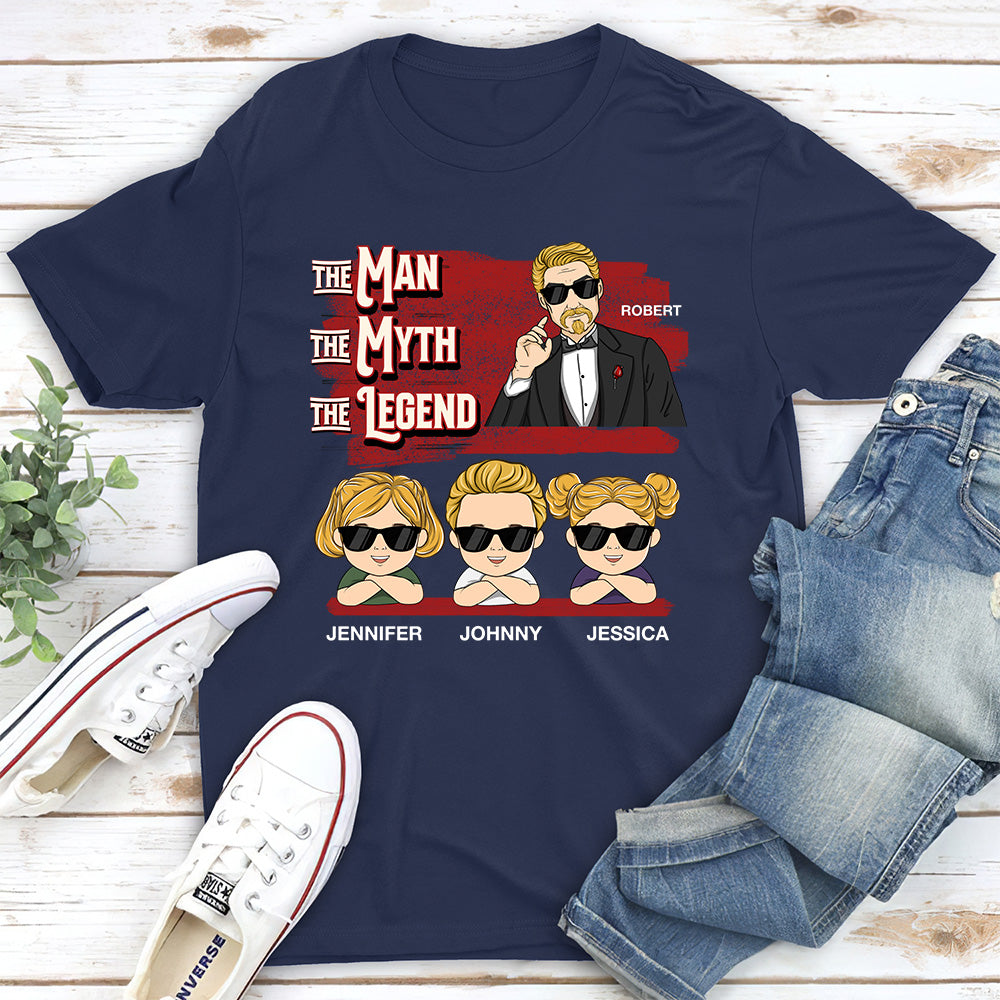 Custom Christmas & Birthday Gift for Dad, Grandpa • The Legend - Personalized Shirt