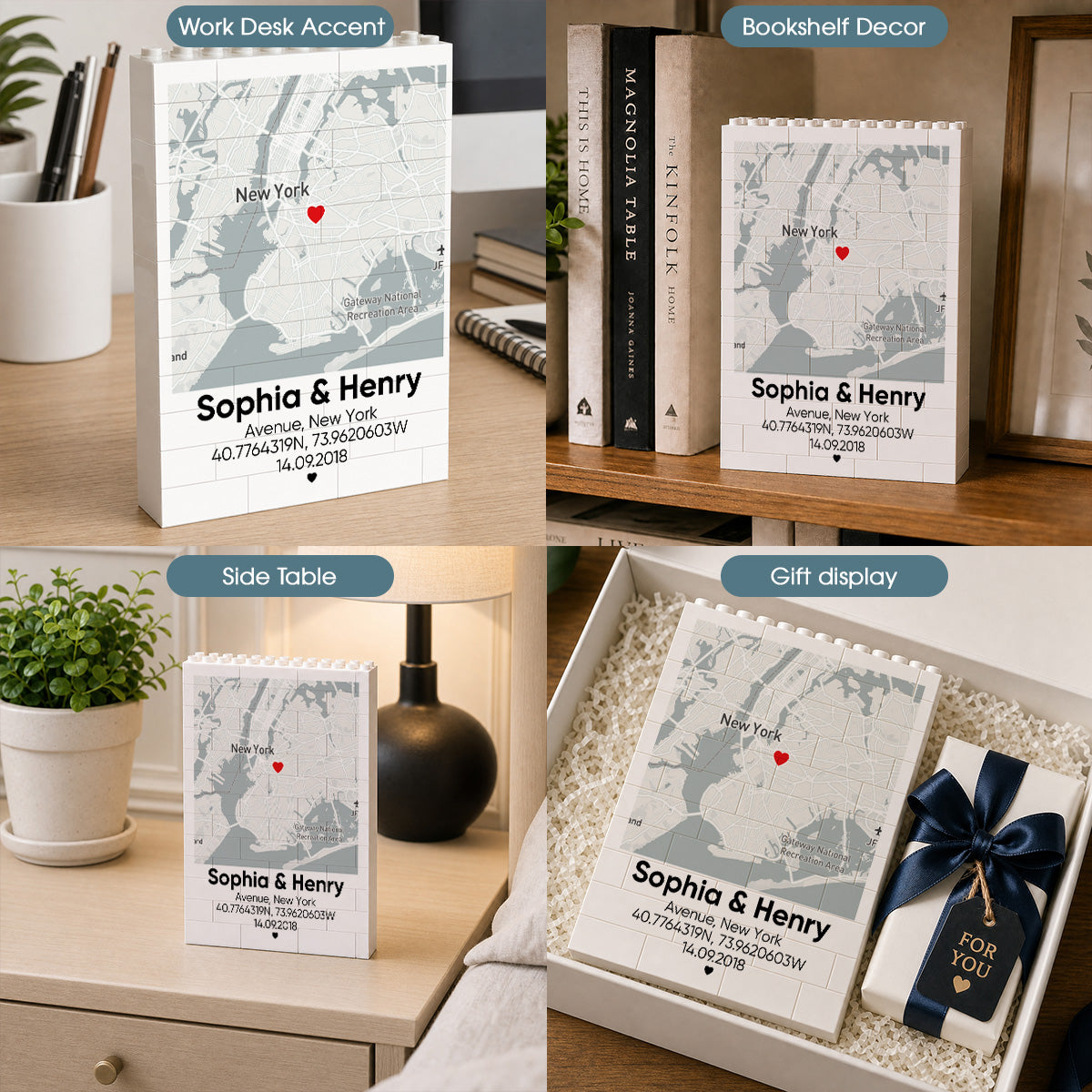 Every Journey Starts Together - Personalized Rectangle Building Brick Blocks
