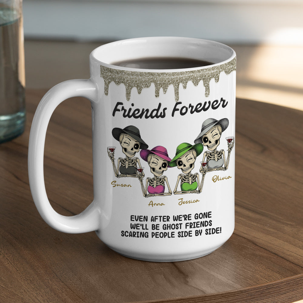 Custom Best Friend, Christmas & Birthday Friendship Keepsake Gift • Side By Side - Personalized Coffee Mug