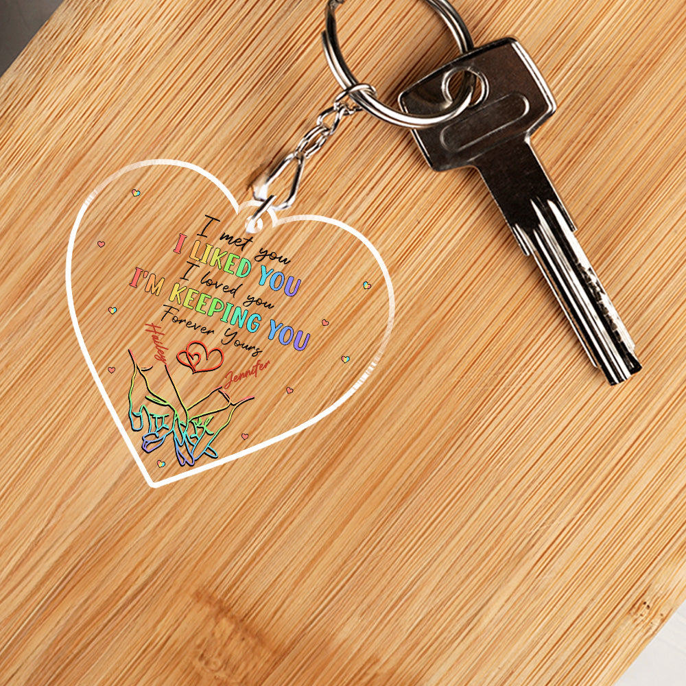 Love Knows No Gender - Personalized Acrylic Keychain