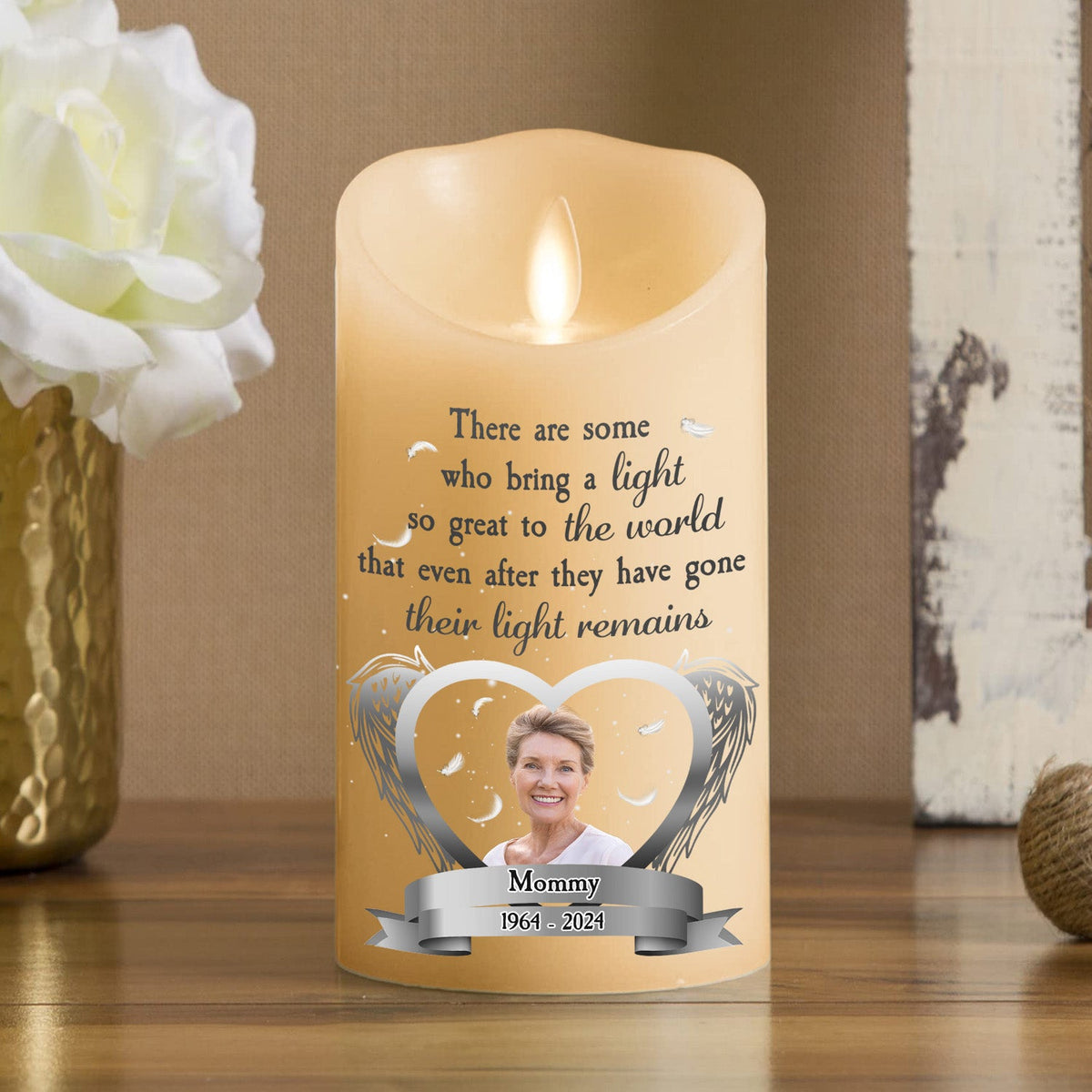 A Light So Great To The World - Personalized LED Candle